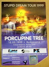PORCUPINE TREE - Concert TICKET - Bydgoszcz Poland 1999 SIGNED !! na sprzedaż  PL