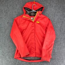 Chaqueta Hoddie Helly Hansen para mujer roja mediana cuello alto con cremallera completa ropa para la lluvia segunda mano  Embacar hacia Mexico