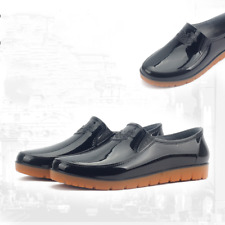Botas de chuva masculinas casuais brilhantes sapatos baixos cano curto verão impermeável comprar usado  Enviando para Brazil