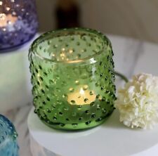 Glass candle holder for sale  PLYMOUTH