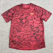 Camiseta Under Armour para hombre XL roja tecnología camuflaje ajuste suelto segunda mano  Embacar hacia Argentina