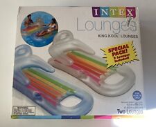 2 PACK INTEX KING KOOL INFLATEABLE LOUNGES FOR SWIMMING POOL BACK ARM RESTS for sale  Shipping to South Africa