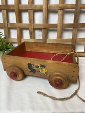 Carro de madera vintage para niños pequeños. Juguete Right Time por intereses de la infancia. segunda mano  Embacar hacia Argentina