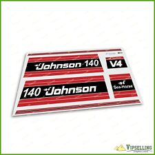 JOHNSON 1981 81 140 HP Motor Boat Sea Horse Power Laminated Decals Stickers Set for sale  Shipping to South Africa