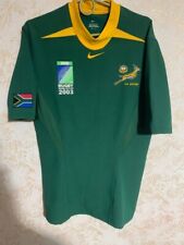 Camiseta Sudáfrica Rugby Vintage Nike Grande 2003 Mundial Jugador Edición Versión segunda mano  Embacar hacia Argentina