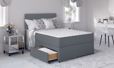 Grey divan bed for sale  WEDNESBURY