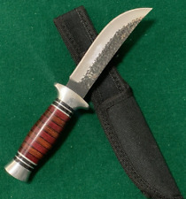 Used Hunting Camping knife with Sheath Hunting Knife Fixed Blade skinner knife for sale  Shipping to South Africa