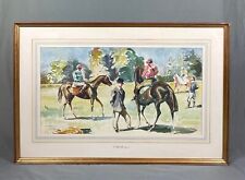 Large horseracing watercolour for sale  NORWICH