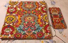 Used, World Market Bettina Multicolor Floral Boho Shower Curtain& Matching Accent Tray for sale  Shipping to South Africa
