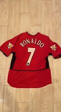 Nike Vtg Authentic Cristiano Ronaldo Manchester United Jersey 2002-03 Home for sale  West Newton