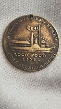 Used, Loco Foco Line W.H. Harrison 1840 HT-817 R-5 #7841 Steamboat Campaign Token Coin for sale  Shipping to South Africa