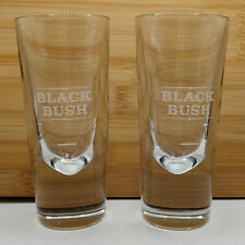 Black Bush Heavy Whisky Glasses x 2 for sale  Shipping to South Africa