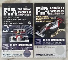 Usado, 🇧🇷Ingressos para a vitória do 2º/3º título da F1 de Ayrton Senna 1990-91 passes para o Grande Prêmio do Japão de F1 comprar usado  Enviando para Brazil