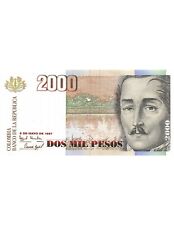 Colombie 2000 pesos d'occasion  France