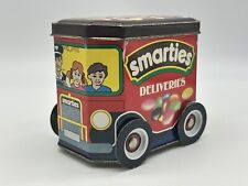 ⭐️ Vintage SMARTIES Tin Retro 1980’s Chocolate DELIVERY VAN Moving Wheels ⭐️ for sale  Shipping to South Africa