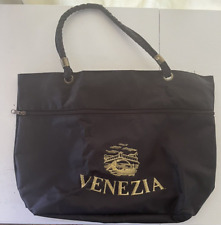 Czarna Venezia Wenecja Włochy Haftowana torebka Tote Bag Plaża Złoty Haft na sprzedaż  Wysyłka do Poland