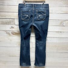 Jeans feminino prata 18/L33 Aiko bootcut lavagem média jeans stretch ocidental comprar usado  Enviando para Brazil