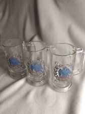 Set of 3 Vintage 1976 Bicentennial Beer Mugs Gold Rims EPluribus Unum Blue Eagle for sale  Shipping to South Africa