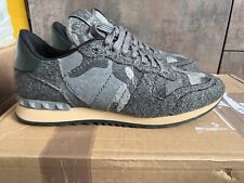 Valentino Garavani Rockrunner Filz Gr. 43 UK 9 US 10 Grau Sneaker Trainer comprar usado  Enviando para Brazil