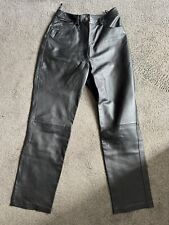 Leather trousers black for sale  OLDHAM