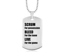 A Scrum Stainless Steel Personalised Dog Tag., used for sale  Shipping to South Africa