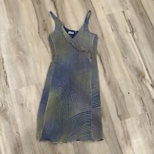 Mini vestido de seda Emporio Armani azul/verde TAMANHO XS comprar usado  Enviando para Brazil