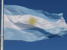 Bandera Argentina Flameo 90 x 1.44 Bandera Argentina Poliéster Reforzado segunda mano  Argentina 