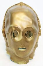 Antiga 1994 Lucas Film C-3PO Máscara Fantasia Cosplay Robô Dourado Star Wars Halloween comprar usado  Enviando para Brazil