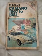 Camaro 1967 1981 for sale  ALFRETON