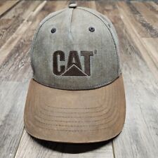 CAT Sombrero Gorra Adulto OSFA Gris Marrón Maquinaria Construcción Ropa de trabajo Garaje Tienda segunda mano  Embacar hacia Argentina