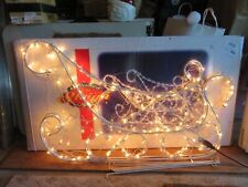 Lighted white sleigh for sale  Rye