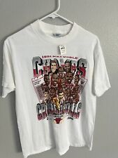 Camiseta caricatura vintage Salem Chicago Bulls 1991 campeones de la NBA L, usado segunda mano  Embacar hacia Argentina