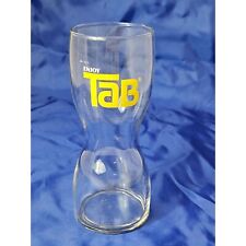 Vintage Enjoy TAB 7 Inch Drinking Glass Hourglass Shaped for sale  Shipping to South Africa