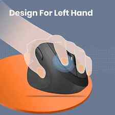 Left-handed Wireless 2.4GHz Ergonomic Mouse for sale  Shipping to South Africa