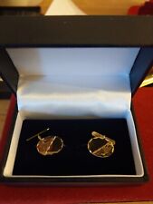 Relisted gold cufflinks for sale  ABERTILLERY