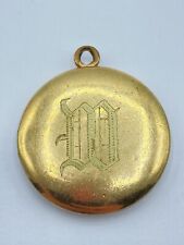 Vintage 9ct Rolled Gold Double Photograph Locket Necklace Pendant for sale  Shipping to South Africa