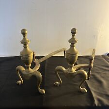 Vintage brass andirons for sale  Leominster