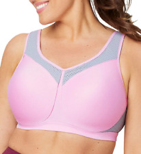 Glamorise PINK/GRAY Underwire High Impact Sports Bra, US 44H, UK 44FF for sale  Shipping to South Africa