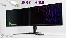 Zestaw podwójnego ekranu monitora 2 x 22" USB-C HDMI do laptopa KLASA A na sprzedaż  Wysyłka do Poland