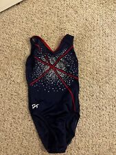Gk Elite Firework Gymnastics Leotard Child’s Large For Girls With Sequins for sale  Shipping to South Africa