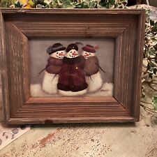 Country snowman framed for sale  Harrisburg