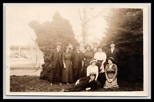 Rppc, FIVE COUPLES, Out Door Park, Fashion, PM SALEM OREGON, 1913 for sale  Shipping to South Africa
