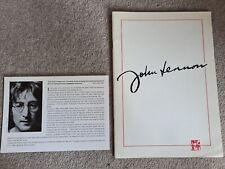 JOHN LENNON IMAGINE Exhbition Catalogue 20-25 September 1988 COLLECTABLE for sale  STOKE-ON-TRENT