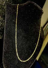 14k Yellow and White gold Figaro chain 4.43g for sale  Phoenix