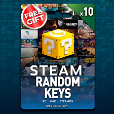 «【✅🔑💎◀ 10 RANDOM Keys Steam + FREE Key GIFT 🎁  ▶ Digital Copy Region Free 】» segunda mano  Embacar hacia Argentina