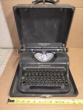 Vintage/Antique Underwood Universal Portable Old Fashioned Typewriter W Case key for sale  Shipping to South Africa