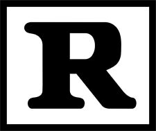 Rated R Symbol 1 Color Window Wall Vinyl Decal Sticker for sale  Shipping to South Africa