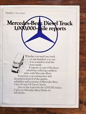 Usado, Folheto de vendas de caminhões diesel Mercedes Benz 1 milhão de milhas 1976 comprar usado  Enviando para Brazil