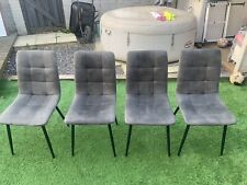 Grey dining chairs for sale  CRAWLEY