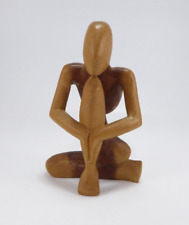 Wooden sculpture praying for sale  LLANWRTYD WELLS